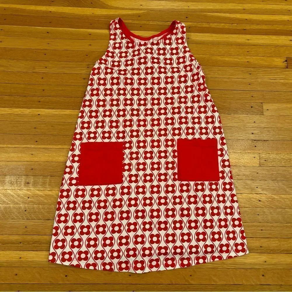 Hanna Andersson red/white flower racerback dress